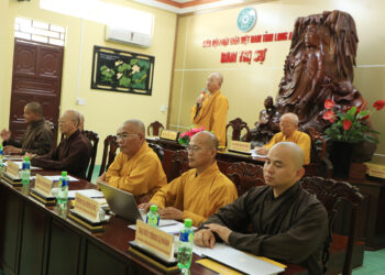 LONG AN: Ban Thường trực BTS GHPGVN tỉnh Long An họp lệ thống nhất kế hoạch tổ chức Đại giới Đàn, Đại lễ Phật đản và khóa An Cư Kiết Hạ 2023.