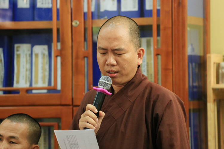 Long An: Ban Trị sự Tổ chức phiên họp lệ hằng tháng tổng kết và triển khai Phật sự mới