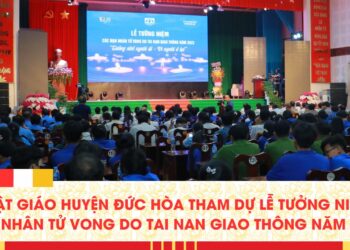 Chư tôn đức Phật giáo huyện Đức Hòa tham dự Lễ tưởng niệm các nạn nhân tử vong do tai nạn giao thông năm 2023