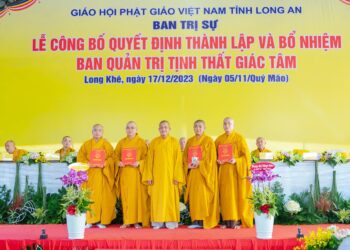Cần Đước: Lễ Công Bố Quyết Định Thành Lập Và Bổ Nhiệm Ban Quản Trị Tịnh Thất Giác Tâm, Xã Long Khê