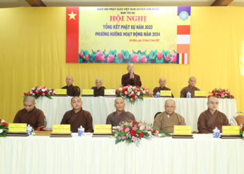 Cần Đước: Ban Trị sự Phật giáo huyện tổ chức Hội nghị Tổng kết hoạt động Phật sự năm 2023