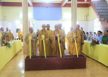 Cần Đước: Chùa Phổ An động thổ xây dựng Giảng đường – Văn phòng Ban Trị Phật giáo huyện.