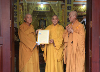 Cần Đước:  Tổ chức Chung thất Hòa thượng Thích Bửu Ứng & bổ nhiệm trụ trì chùa Long Nghĩa