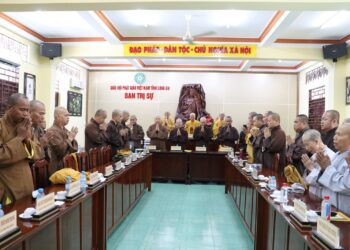 Phật giáo Long An tổ chức phiên họp đầu năm Giáp Thìn.