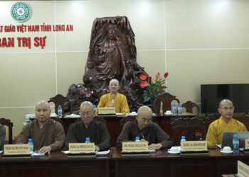 Phật giáo tỉnh Long An tổ chức phiên họp định kỳ nhằm tổng kết Phật sự tháng 2 và triển khai Phật sự mới