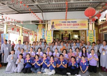 Đức Hòa: Chùa Tân Phước trang nghiêm tổ chức khoá tu Bát Quan trai lần 2