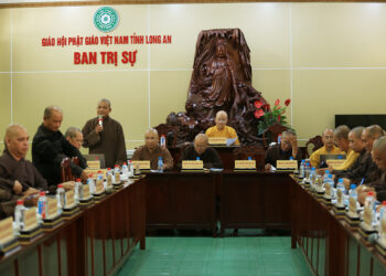 Phật giáo tỉnh Long An tổ chức phiên họp định kỳ tổng kết Phật sự tháng 3 và triển khai Phật sự mới