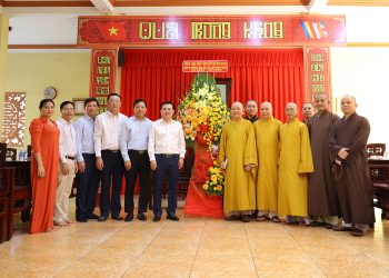 Phật giáo tỉnh Long An tiếp đón lãnh đạo tỉnh Long An chúc mừng Vu Lan