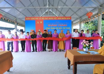 Tân Thạnh: Khánh thành công trình thể dục thể thao Chùa Thiền Tông