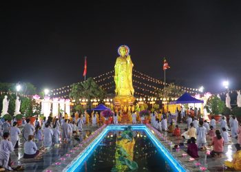 Đức Hòa: Chùa Linh Nguyên trang nghiêm tổ chức Lễ Vía Phật A Di Đà