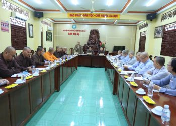 Phiên họp công tác tổ chức Hội thi Giáo lý Phật tử tỉnh Long An năm 2024.