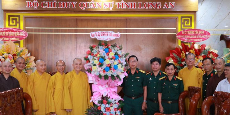 Phật giáo Long An chúc mừng kỷ niệm 80 năm ngày thành lập Quân đội nhân dân Việt Nam (22/12/1944 – 22/12/2024)