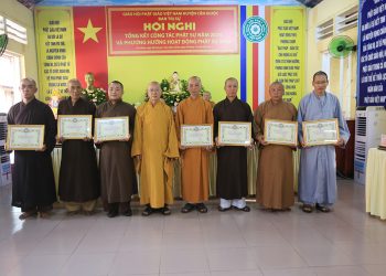 Phật giáo huyện Cần Giuộc tổ chức Hội nghị tổng kết Phật sự 2024