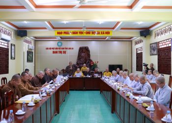 Ban Thường trực BTS GHPGVN tỉnh Long An tổ chức phiên họp về công tác chuẩn bị Đại Giới Đàn Đạt Pháp 2025.