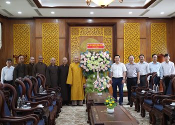 Ban Trị sự Giáo hội Phật giáo Việt Nam tỉnh Long An chúc mừng Tỉnh ủy Long An dịp lễ 30/4