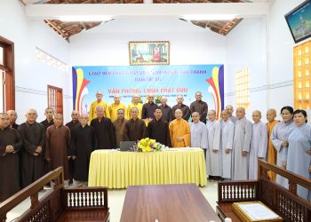 Đoàn công tác Ban Thường trực BTS GHPGVN tỉnh Long An thăm và làm việc với BTS GHPGVN huyện Tân Thạnh, Thạnh Hóa, Vĩnh Hưng, TX. Kiến Tường