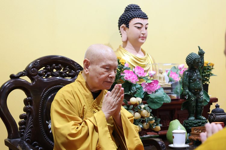 Ban Trị sự Phật giáo tỉnh Tây Ninh khánh tuế Hòa thượng Chủ tịch