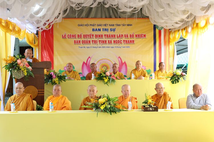 Thuận Mỹ: Công bố thành lập & Bổ nhiệmTrụ trì Tịnh Xá Ngọc Thanh