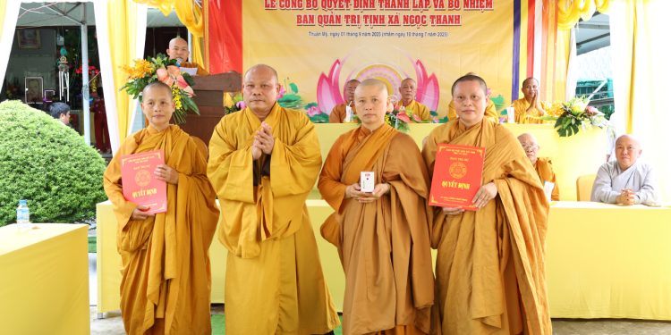 Thuận Mỹ: Công bố thành lập & Bổ nhiệmTrụ trì Tịnh Xá Ngọc Thanh