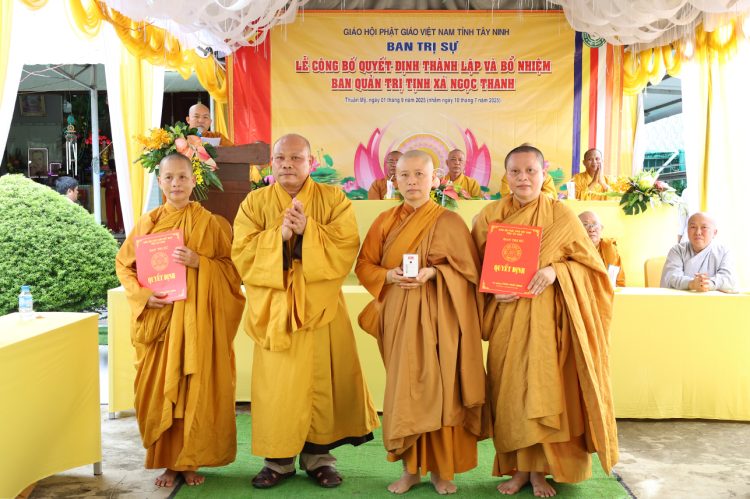 Thuận Mỹ: Công bố thành lập & Bổ nhiệmTrụ trì Tịnh Xá Ngọc Thanh