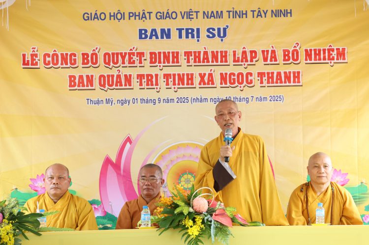 Thuận Mỹ: Công bố thành lập & Bổ nhiệmTrụ trì Tịnh Xá Ngọc Thanh