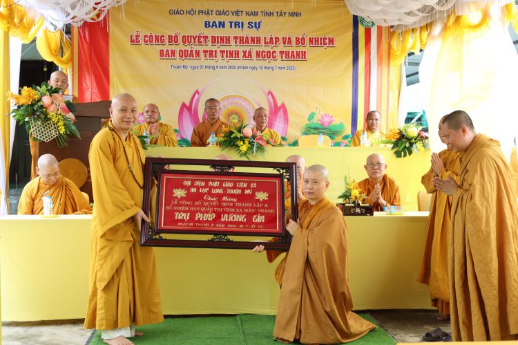Thuận Mỹ: Công bố thành lập & Bổ nhiệmTrụ trì Tịnh Xá Ngọc Thanh