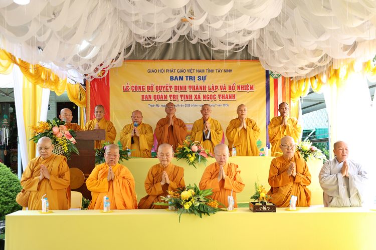 Thuận Mỹ: Công bố thành lập & Bổ nhiệmTrụ trì Tịnh Xá Ngọc Thanh