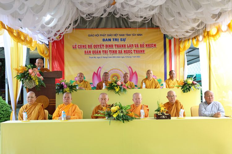 Thuận Mỹ: Công bố thành lập & Bổ nhiệmTrụ trì Tịnh Xá Ngọc Thanh