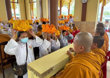 Thanh Điền: Tịnh xá Ngọc An trang nghiêm tổ chức Vu lan Báo Hiếu và Dâng Pháp y Ca Sa