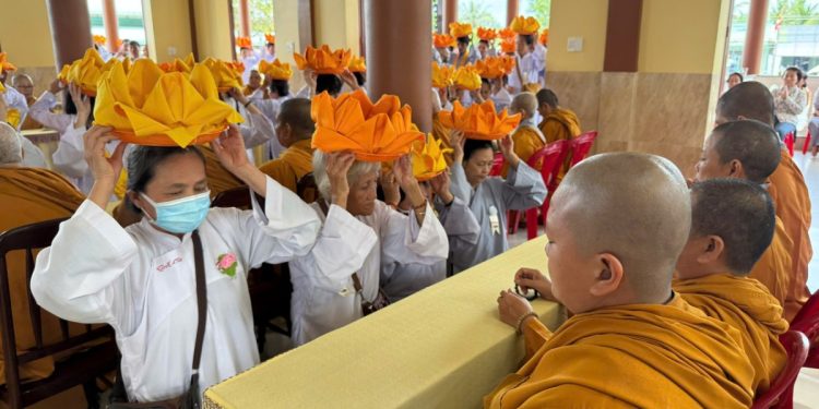 Thanh Điền: Tịnh xá Ngọc An trang nghiêm tổ chức Vu lan Báo Hiếu và Dâng Pháp y Ca Sa