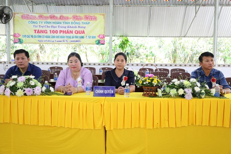 Vĩnh Hưng: Đạo tràng Khánh Hưng trang nghiêm tổ chức Đại lễ Vu Lan Báo Hiếu PL.2569 – DL. 2025