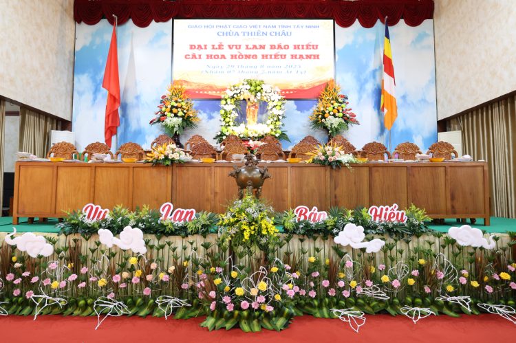 Phường Long An: Chùa Thiên Châu trang nghiêm đại lễ Vu Lan Thắng Hội (PL 2569 – DL 2025)
