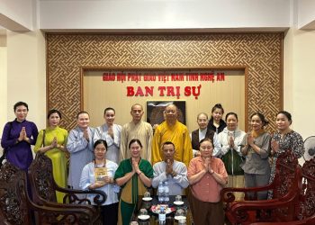 Phật giáo tỉnh Tây Ninh thăm và hỗ trợ bà con và các chùa bị ảnh hưởng bởi lũ lụt tại Nghệ An