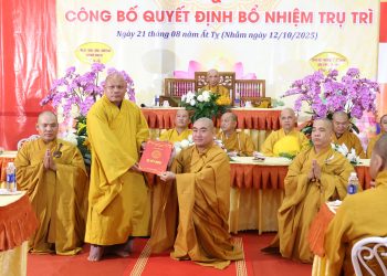 Ban Trị Sự GHPGVN tỉnh Tây Ninh Bổ nhiệm Trụ trì chùa Long Quang, xã Phước Vĩnh Tây