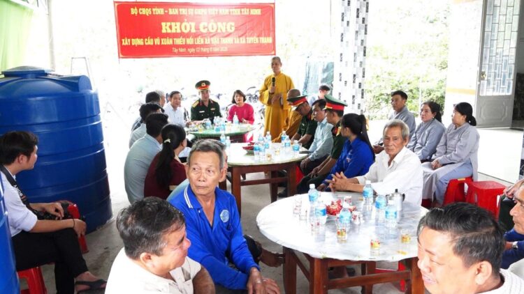 Tây Ninh: Lễ khởi công xây dựng công trình cầu Vũ Xuân Thiều tại xã Hậu Thạnh