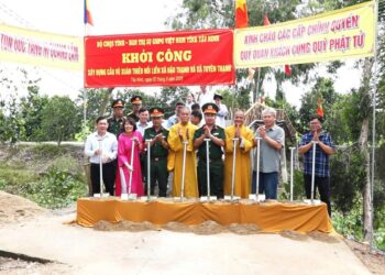 Tây Ninh: Lễ khởi công xây dựng công trình cầu Vũ Xuân Thiều tại xã Hậu Thạnh