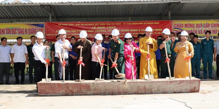 Tây Ninh: Khởi công xây dựng điểm trường mang tên Anh hùng liệt sĩ tại xã Nhơn Ninh