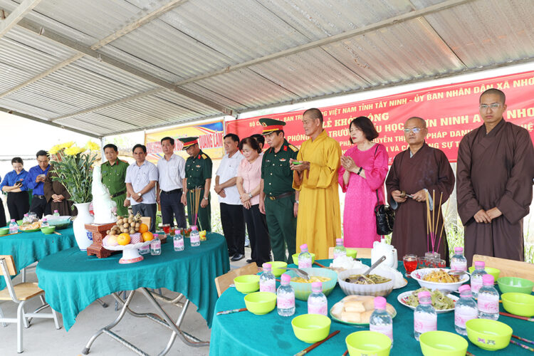 Tây Ninh: Khởi công xây dựng điểm trường mang tên Anh hùng liệt sĩ tại xã Nhơn Ninh