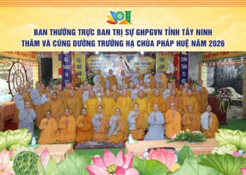 Ban Thường trực BTS GHPGVN tỉnh thăm và cúng dường Trường hạ Ni chùa Pháp Huệ