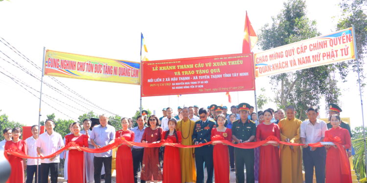 Hậu Thạnh: Khánh thành cầu Vũ Xuân Thiều và cầu Hậu Thạnh 2, góp phần phát triển hạ tầng nông thôn