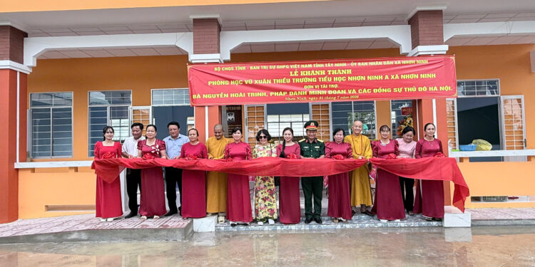 Nhơn Ninh: Khánh thành phòng học mang tên Anh hùng LLVTND Vũ Xuân Thiều tại Trường Tiểu học Nhơn Ninh A