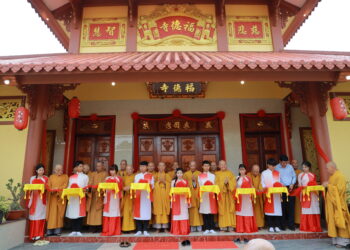 TÂY NINH: Trang nghiêm Lễ khánh tạ Tam bảo chùa Phước Đức xã Vàm Cỏ