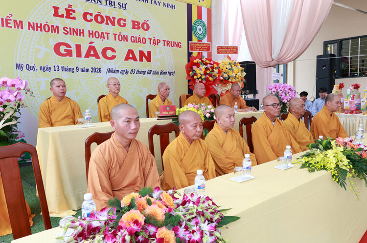 Tây Ninh: Lễ công bố điểm nhóm sinh hoạt Tôn giáo tập trung Giác An