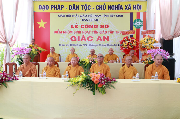 Tây Ninh: Lễ công bố điểm nhóm sinh hoạt Tôn giáo tập trung Giác An