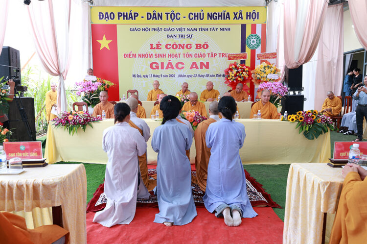 Tây Ninh: Lễ công bố điểm nhóm sinh hoạt Tôn giáo tập trung Giác An
