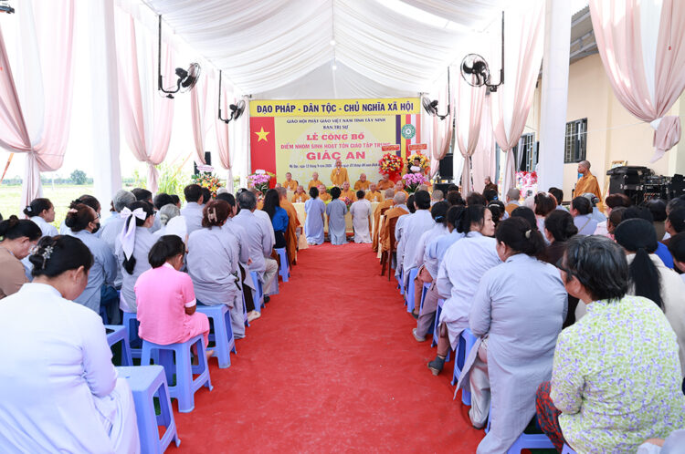 Tây Ninh: Lễ công bố điểm nhóm sinh hoạt Tôn giáo tập trung Giác An