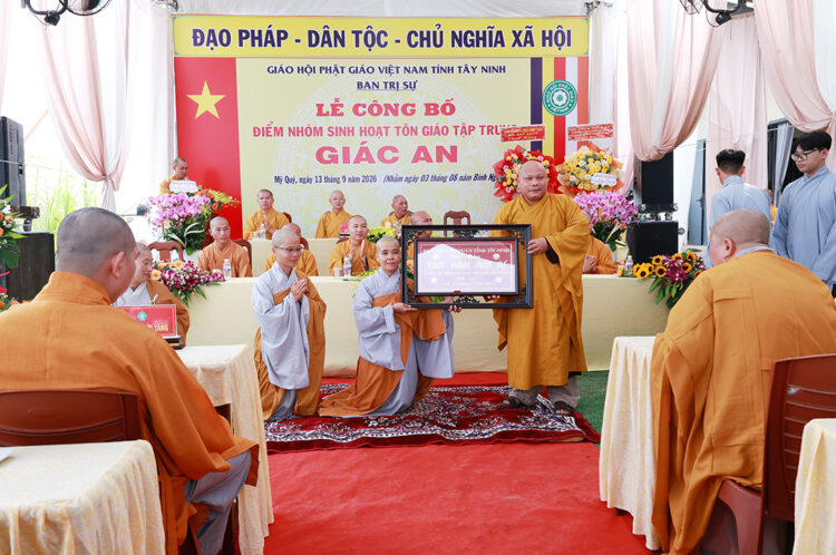 Tây Ninh: Lễ công bố điểm nhóm sinh hoạt Tôn giáo tập trung Giác An