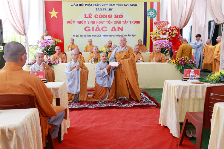 Tây Ninh: Lễ công bố điểm nhóm sinh hoạt Tôn giáo tập trung Giác An
