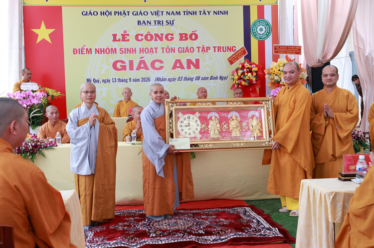 Tây Ninh: Lễ công bố điểm nhóm sinh hoạt Tôn giáo tập trung Giác An