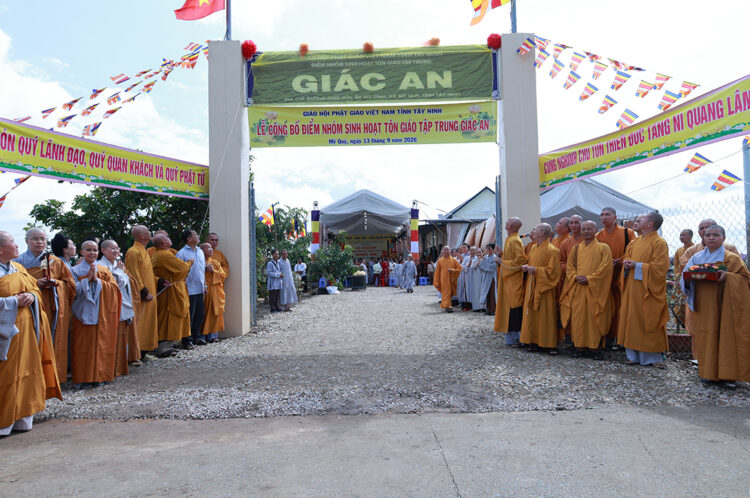 Tây Ninh: Lễ công bố điểm nhóm sinh hoạt Tôn giáo tập trung Giác An
